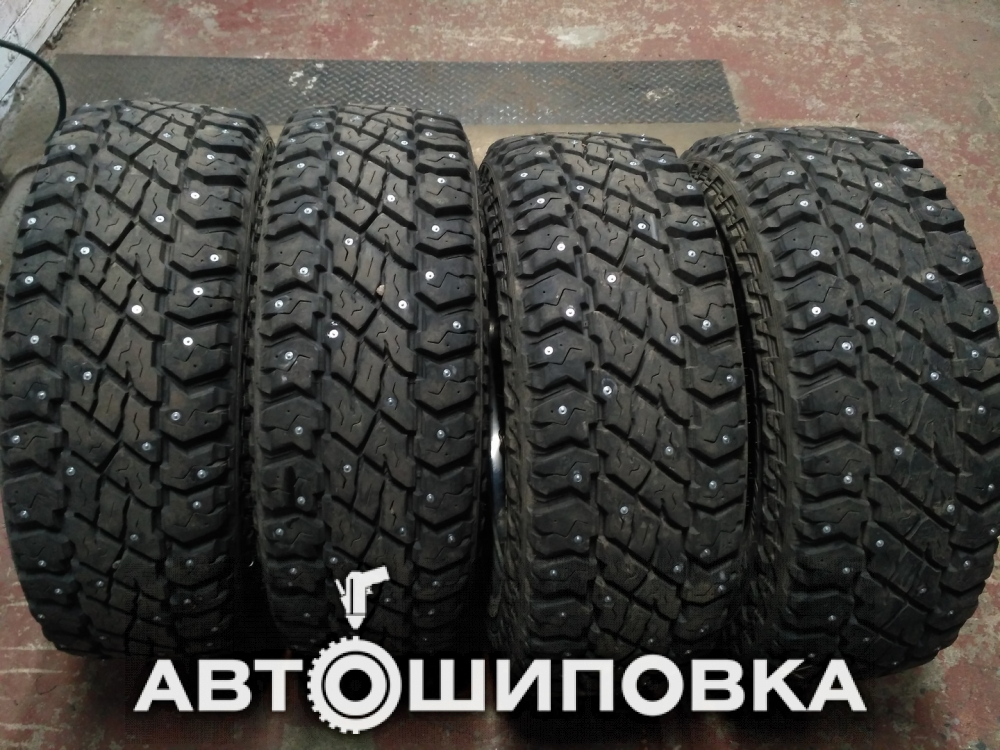 Ошиповка шин 265 70 17LT COOPER Discoverer Toyota Hilux 120 шипов 12-15-3 "Теком"