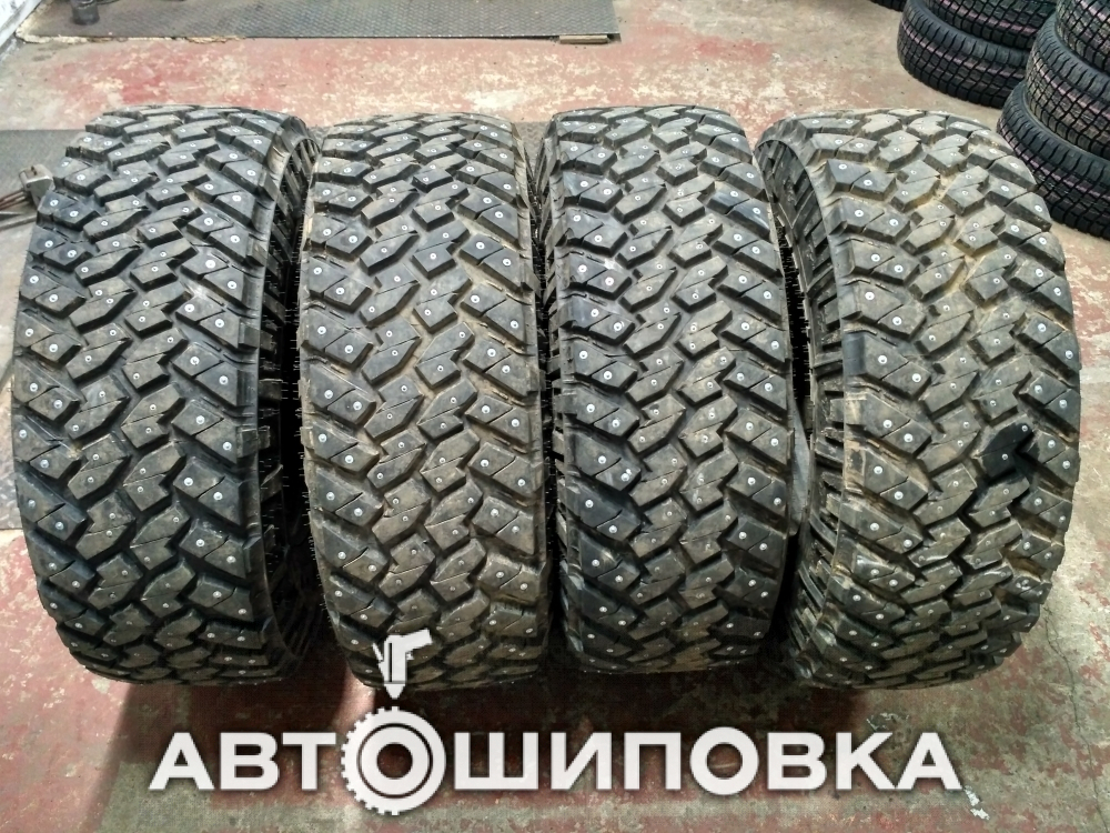 Ошипованные шины 285 75 16LT NITTO Trail Grappler на Toyota Hilux лифт для охоты б/у