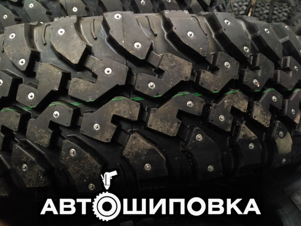 Ошипованная резина 225 75 16 Cordiant Off-Road для ледозаливочной машины