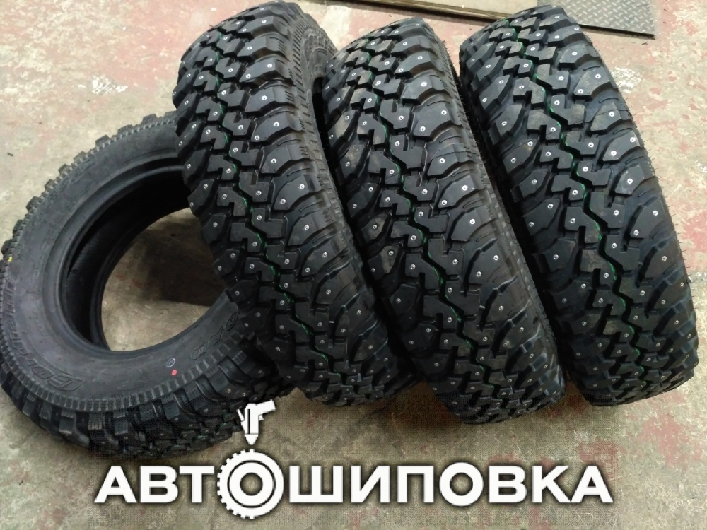 Шипованная резина 225 75 16 Cordiant Off-Road для ледозаливочной машины