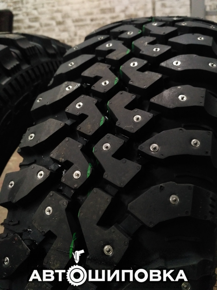 Шины 225 75 16 Cordiant Off-Road для ледозаливочной машины после ошиповки