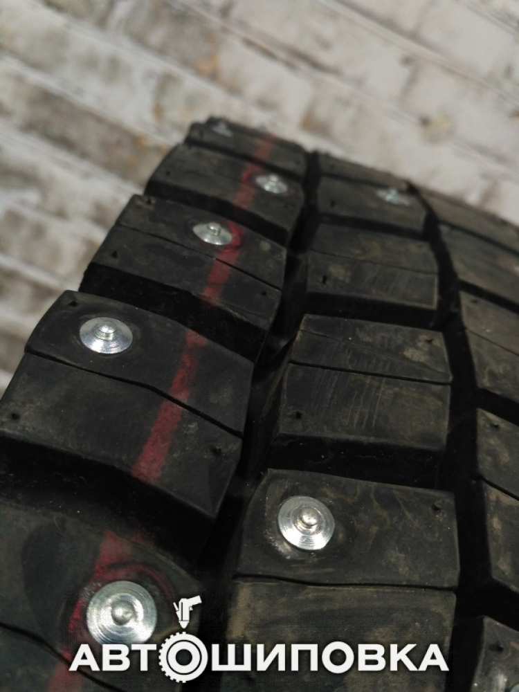Ошиповка шин для ледового комбайна Engo 230RT 245 70 17.5 BRIDGESTONE M729 шипами 11-17-2 - 198шт.